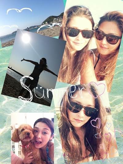 石川梨華と妹のツーショット写真