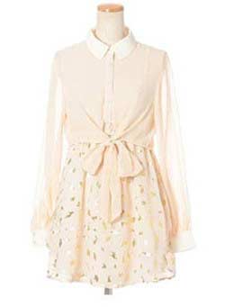 ricori アニマル箔プリントワンピース