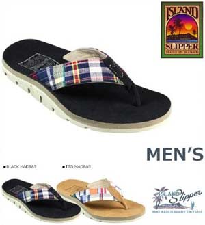 (アイランドスリッパ) ISLAND SLIPPER サンダル [2カラー] IG8103M Madras Thong レザー メンズ マドラス レザー ソング