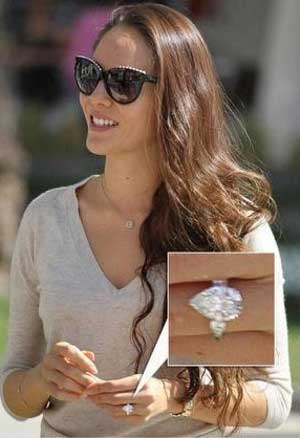 道端アンジェリカ 婚約指輪