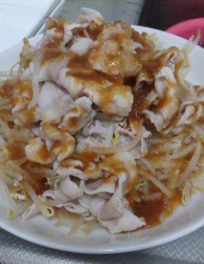 美奈子 手料理 豚しゃぶサラダ