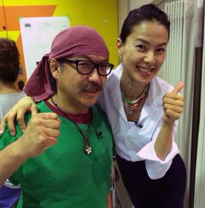 林下清志と江角マキコのツーショット写真