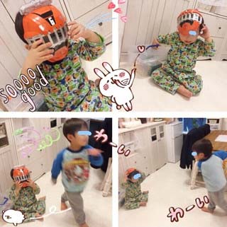 辻希美のブログのトッキュウジャー画像