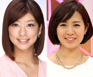 フジテレビの生野陽子アナと椿原慶子アナ