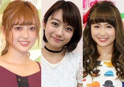 菊地亜美、森田涼花、谷澤恵理香