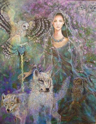 工藤静香の絵画「Spirit精霊」