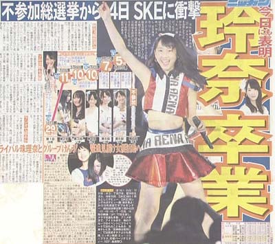 松井玲奈 卒業 日刊スポーツ