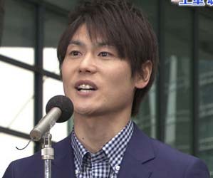 日本テレビの上重聡アナウンサー