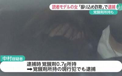 まりだぬきこと中村麻里奈容疑者の逮捕報道4枚目