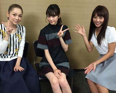 西野カナ、桐谷美玲、岡副麻希