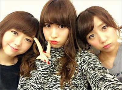 ノースリーブスの峯岸みなみ、小嶋陽菜、高橋みなみ
