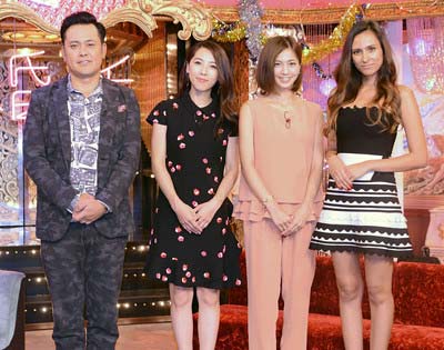 『愛され女と独身有田』出演のくりぃむしちゅー有田哲平、矢沢心、安田美沙子、MALIA.