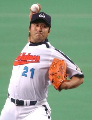 盛田幸妃が近鉄時代の写真