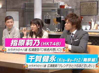 TBS『Momm!!』共演の千賀健永と指原莉乃1枚目