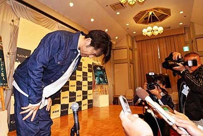 岡田義徳が田畑智子の騒動を謝罪