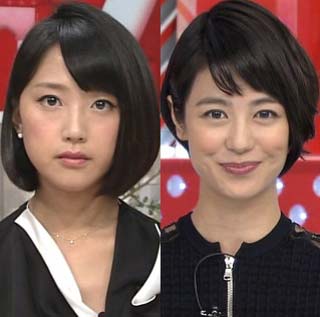 竹内由恵アナと夏目三久アナ