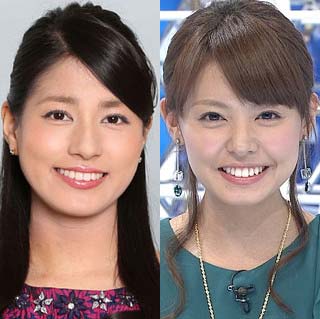 永島優美アナと宮澤智アナ