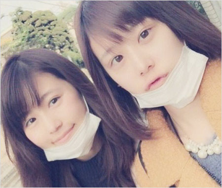 有村架純と新井ゆうこの姉妹ツーショット写真