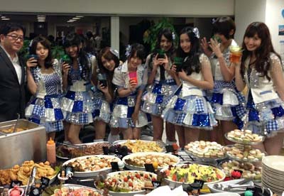 AKB48の豪華なケータリング食事1枚目