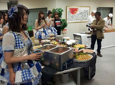 AKB48の豪華なケータリング食事3枚目