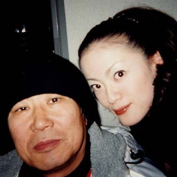 紫艶と桂文枝(桂三枝)のフライデーツーショット写真