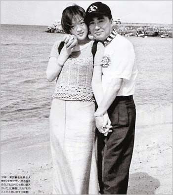 桂文枝(桂三枝)と紫艶のツーショット写真