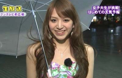 杉ありさがフジテレビの『キャンパスナイトフジ』にキャンパスナイターズとして出演していた時代の写真