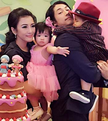 ディーン・フジオカがインスタグラムに投稿した妻のヴァニーナ、双子の子供の写真