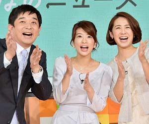 フジテレビ『みんなのニュース』出演の伊藤利尋アナ、生野陽子アナ、椿原慶子アナ