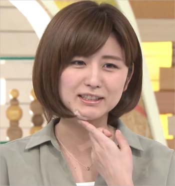 テレビ朝日の宇賀なつみアナウンサーがアゴをケガ