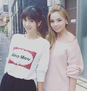 ほしのあきの近影(内田新菜がブログとインスタグラムに2015年9月に投稿)