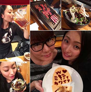 曾根美樹と安藤美姫のツーショット写真