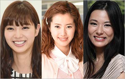 新川優愛、内藤理沙、松尾幸実