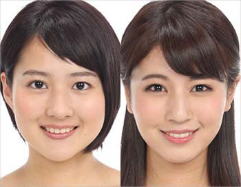 永尾亜子アナと堤礼実アナ