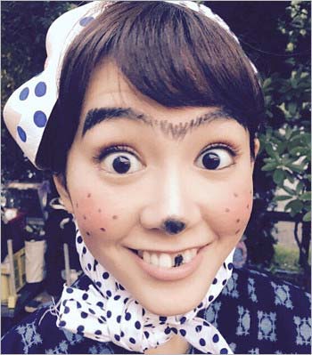 どじょうすくいの桐谷美玲