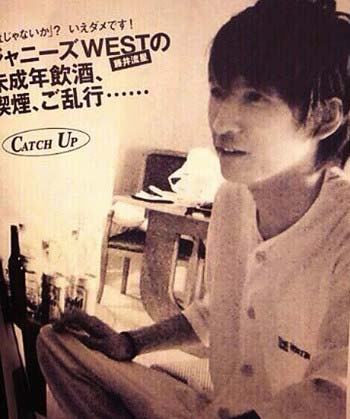 週刊誌『週刊文春』掲載のジャニーズWEST・藤井流星の飲酒&喫煙スキャンダル写真