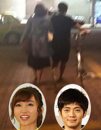 和田正人と吉木りさのツーショット写真