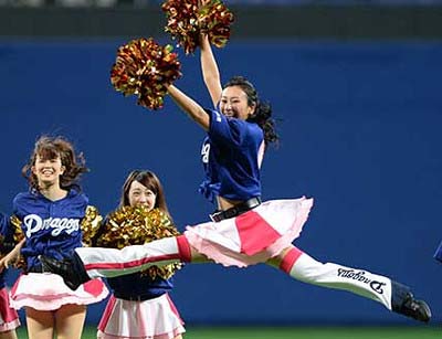 チアドラゴンズを務めた際の浅田舞