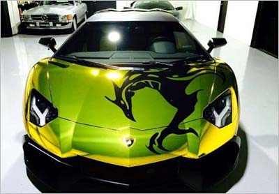 GACKTが所有していた「アヴェンタドール」のフロント部分