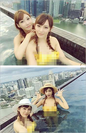 明日花キララと大島みづきのツーショット写真