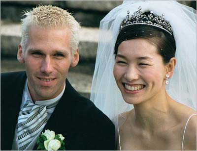 伊達公子と夫のミハエル・クルムが結婚式の写真