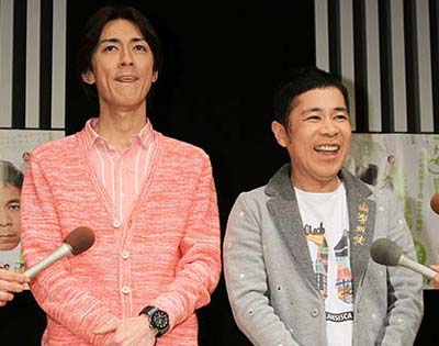 ナインティナインの矢部浩之と岡村隆史