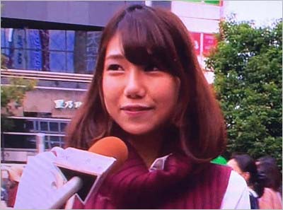 原田まゆ？と話題のズムサタ街頭インタビューにに登場した18歳の女の子