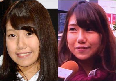 元欅坂46・原田まゆとズムサタのインタビューに登場した女性の比較写真