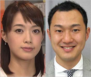 八木麻紗子アナと野上慎平アナ