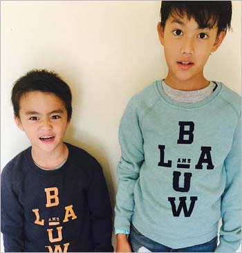 長男・澄海（すかい）＆次男・心羽（しんば）のツーショット写真