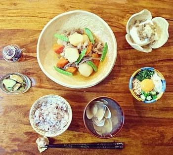 木村文乃がインスタグラムに投稿した手料理(ふみ飯)の写真2枚目