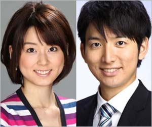 秋元優里アナと生田竜聖アナ