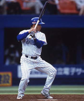 種田仁のガニマタ打法