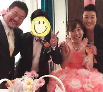 キンタロー。の結婚式で撮影した写真